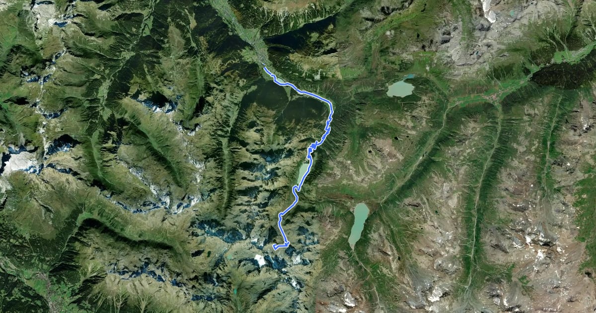 Маршрут Saarbrücker Hütte Tour на спутниковом снимке