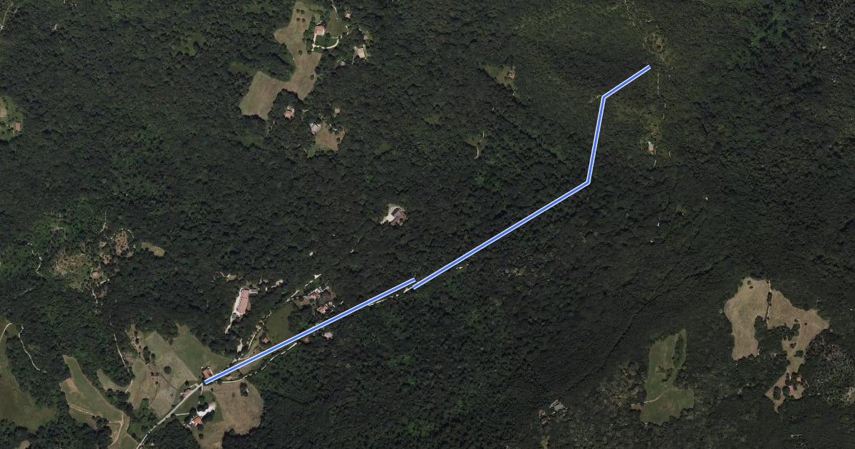 Маршрут Sabbio Chiese (Monte Acuto - Innesto Sentiero 495) - Monte Magno на спутниковом снимке