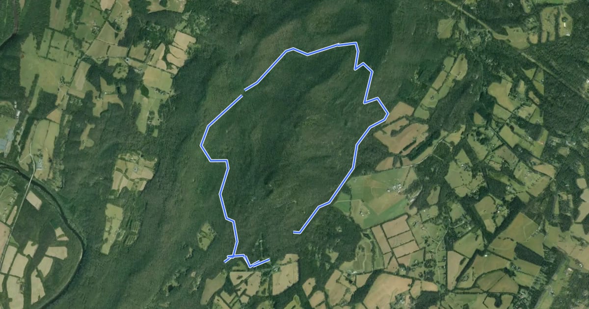 Маршрут Saddleback Horse Trail на спутниковом снимке