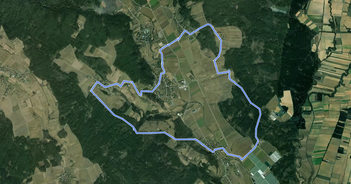 Маршрут Safentalweg на спутниковом снимке
