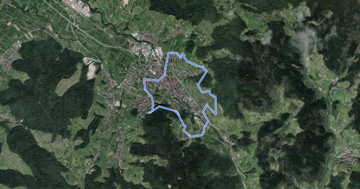 Маршрут Sagenrundweg Dasenstein на спутниковом снимке