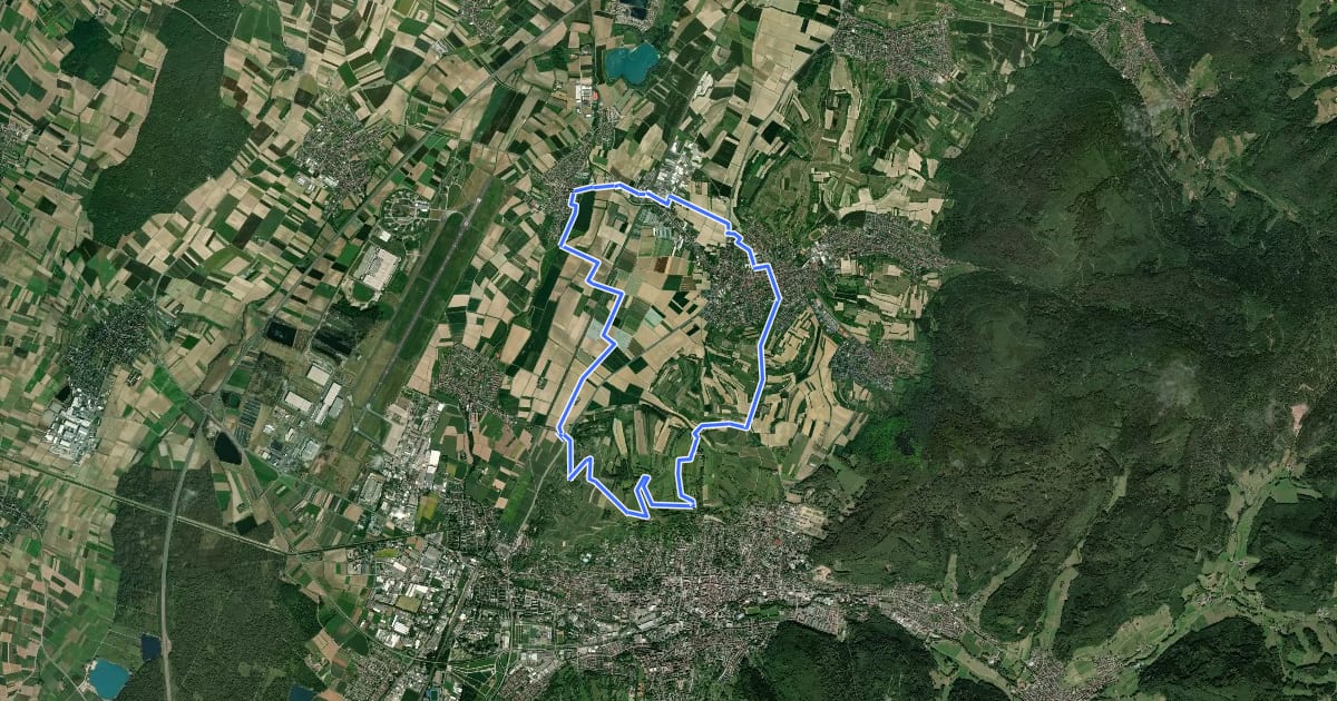 Маршрут Sagenrundweg Kloster на спутниковом снимке