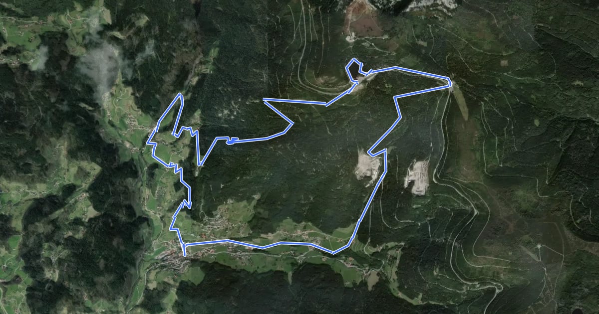 Маршрут Sagenrundweg Seebach на спутниковом снимке