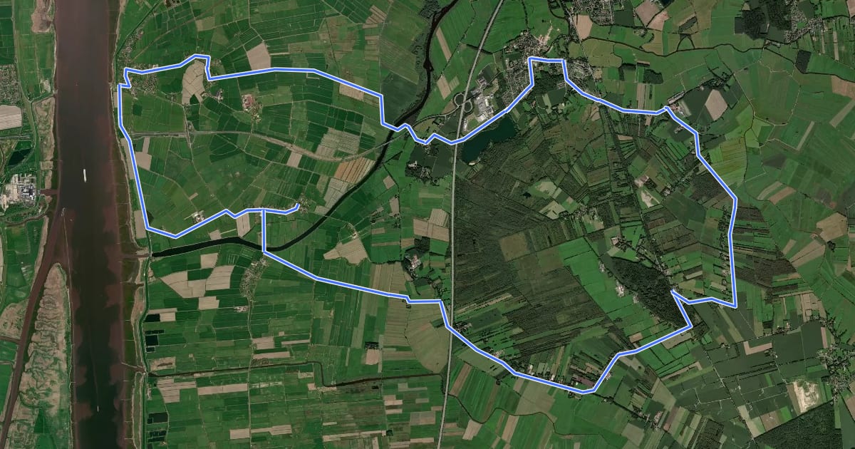 Маршрут Sagenweg 2 на спутниковом снимке