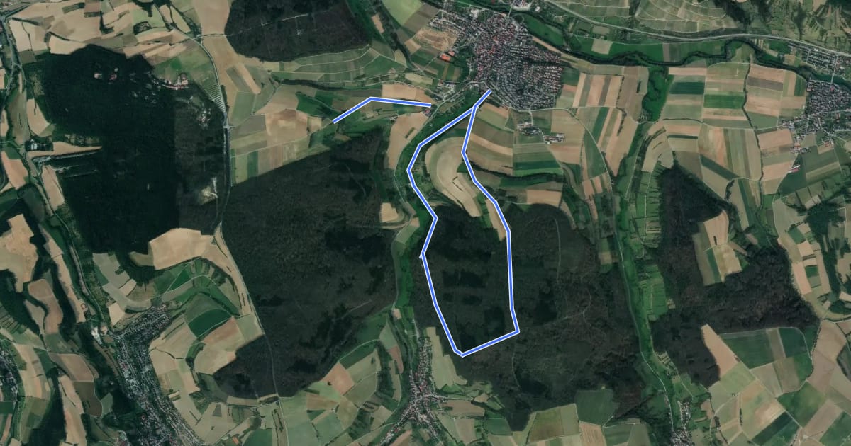 Маршрут Sailbergweg на спутниковом снимке