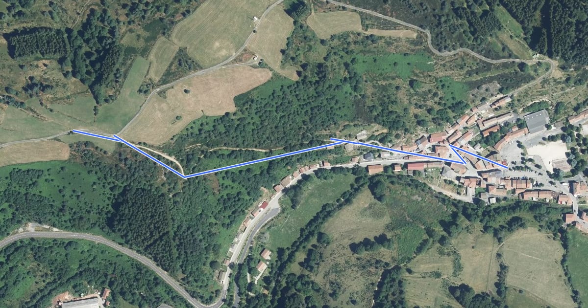 Маршрут Saint-Cirgues (Place du village) - Croix du Mont на спутниковом снимке