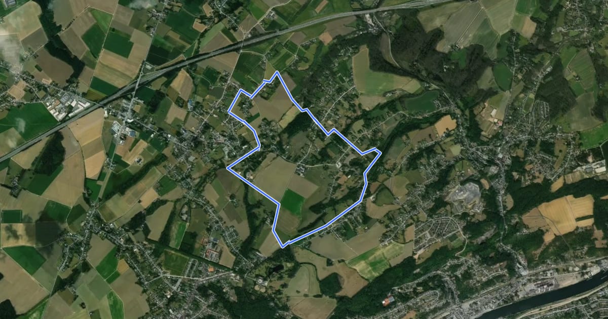 Маршрут Saint-Georges-sur-Meuse Circuit 4 на спутниковом снимке