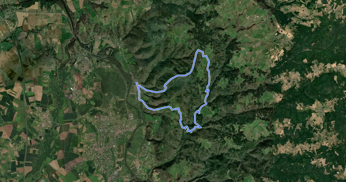 Маршрут Saint Jean Saint Gervais на спутниковом снимке