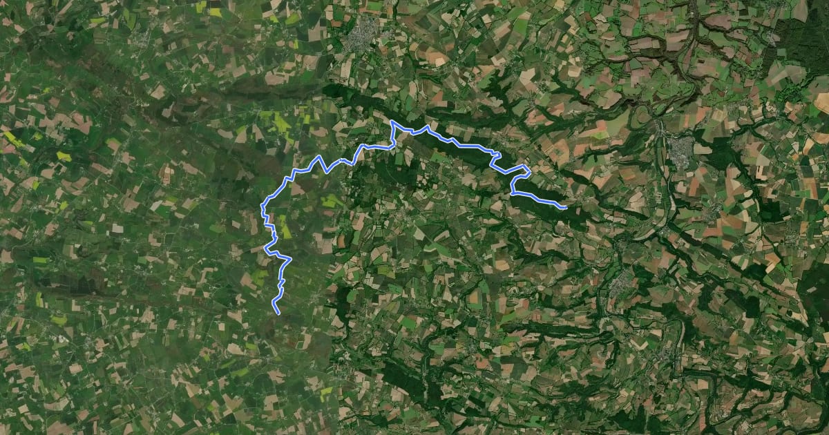 Маршрут Saint-Martin-de-Sallen à Saint-Jean-le-Blanc на спутниковом снимке