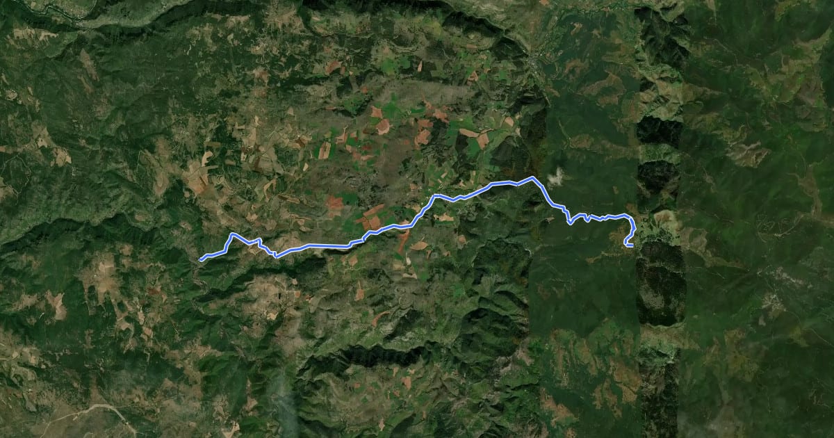 Маршрут Saint-Sauveur-de-Camprieu - Saint-Véran на спутниковом снимке