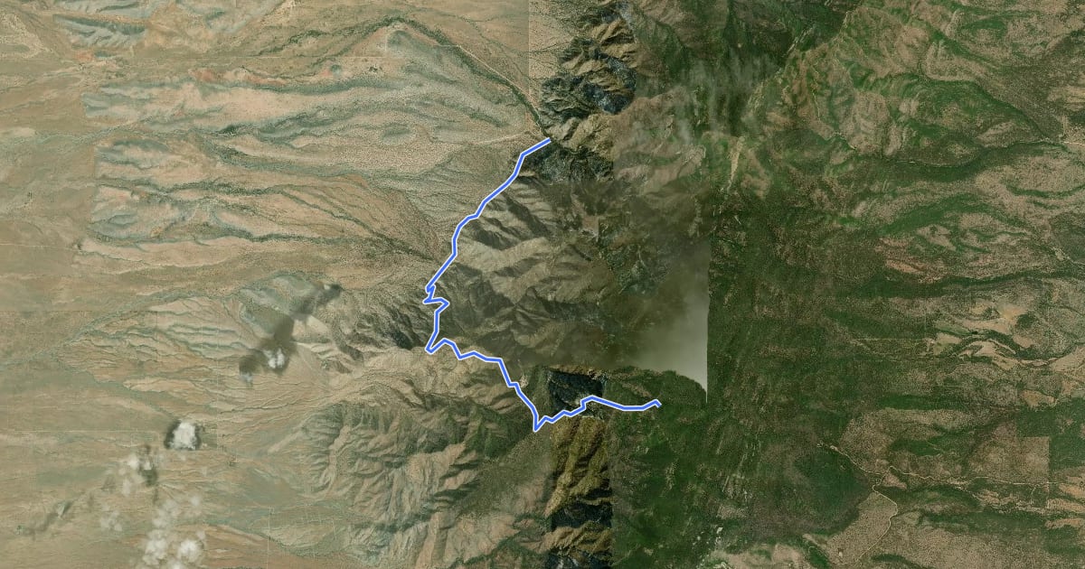Маршрут Salas Trail на спутниковом снимке