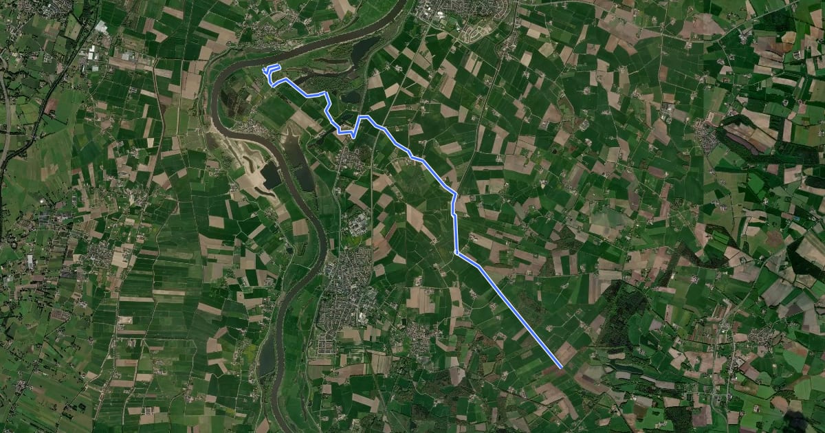 Маршрут Sallandse Zandloper - route Fortmond на спутниковом снимке
