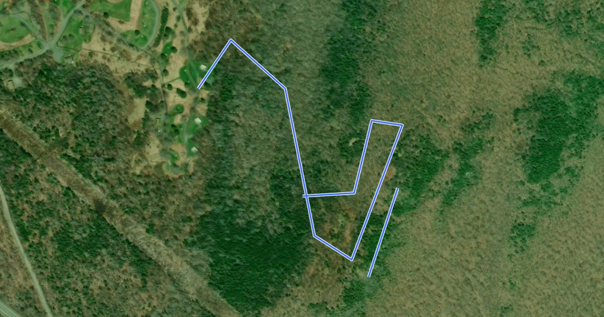 Маршрут Salt Mountain Trail на спутниковом снимке