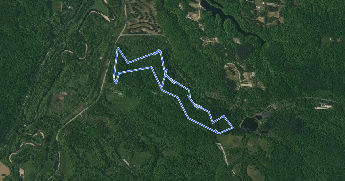 Маршрут Salt Run Trail на спутниковом снимке