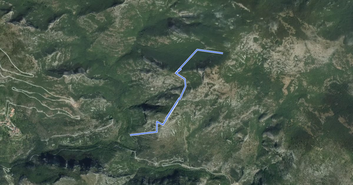 Маршрут Salto del Lupo - San Pietro dei Monti на спутниковом снимке