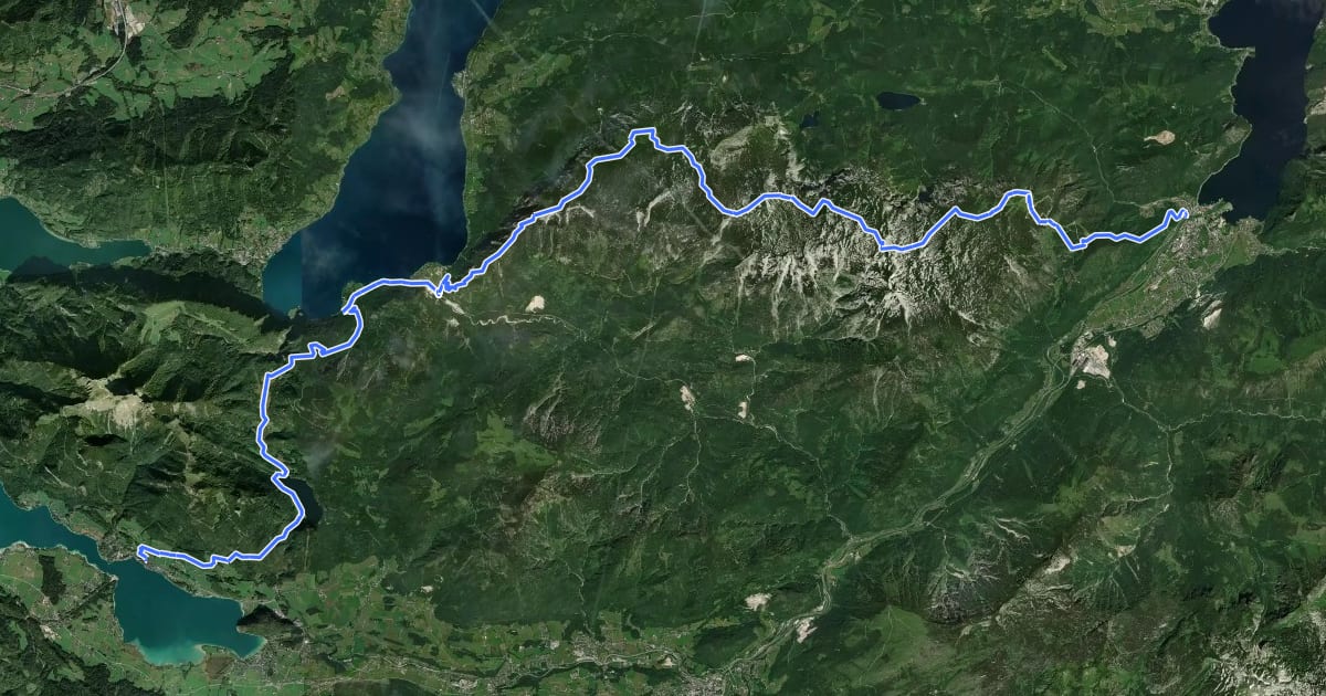 Маршрут Salzburger Mariazellerweg 06A на спутниковом снимке