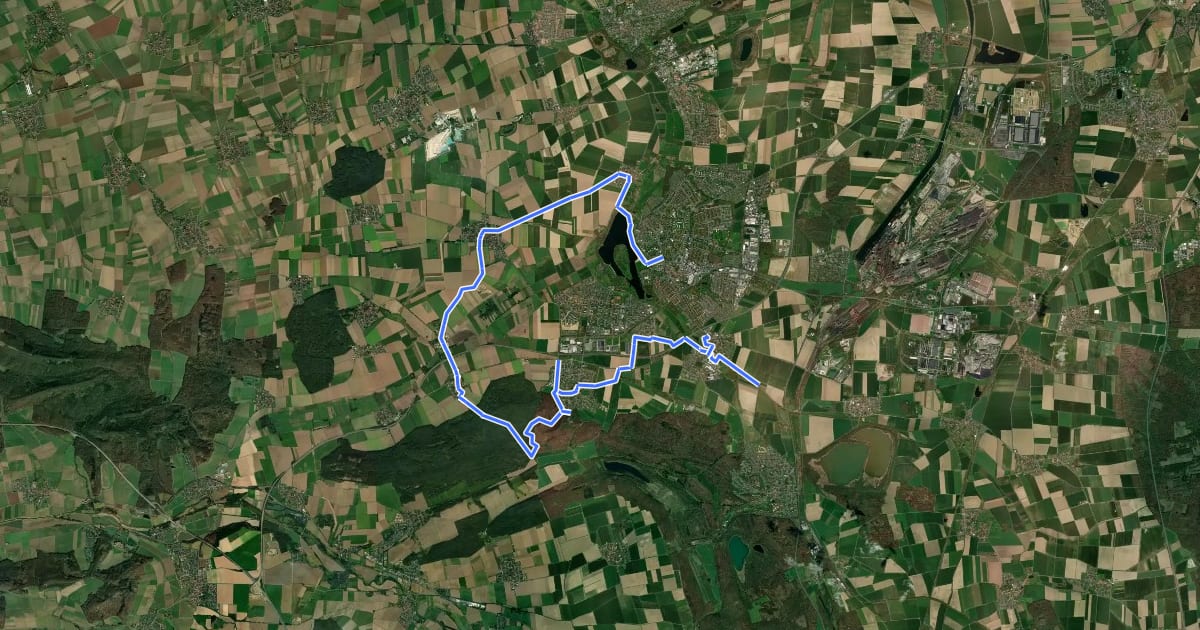 Маршрут Salzgitter-Route 31 NW на спутниковом снимке