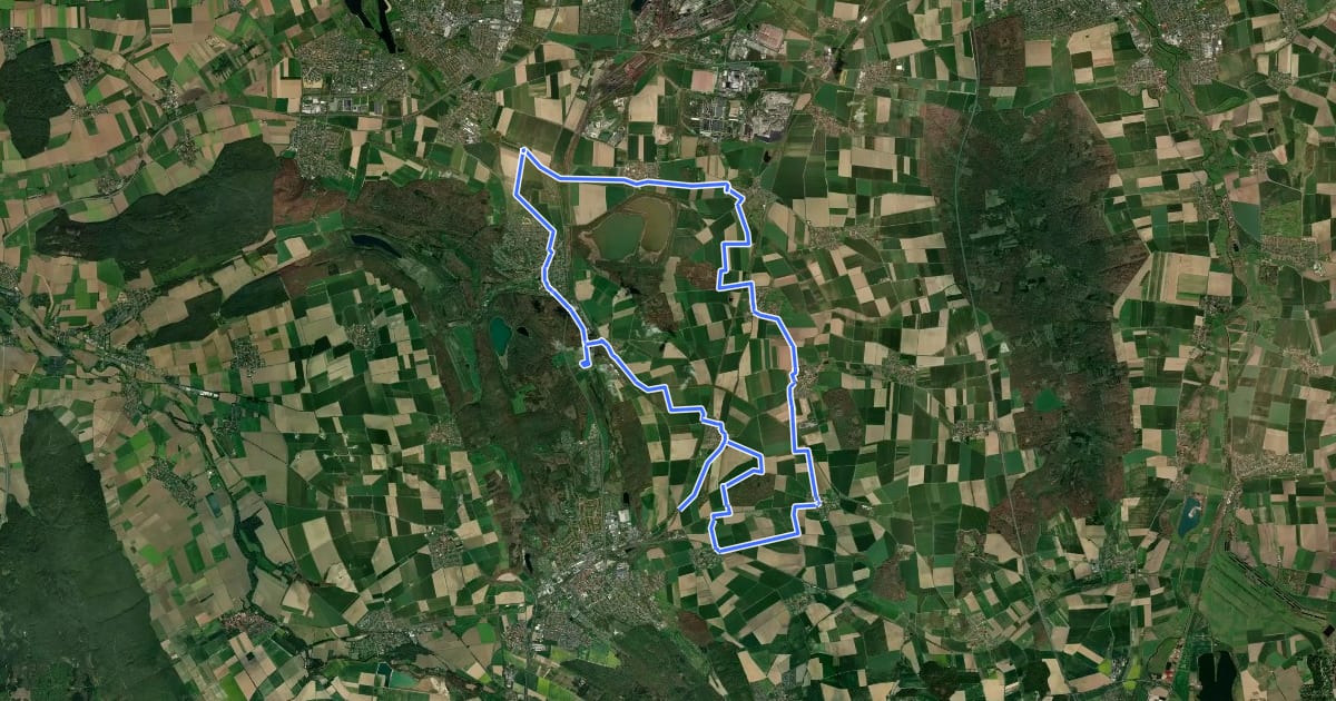 Маршрут Salzgitter-Route 31 SO на спутниковом снимке