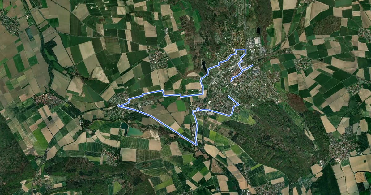 Маршрут Salzgitter-Route 31 SW на спутниковом снимке