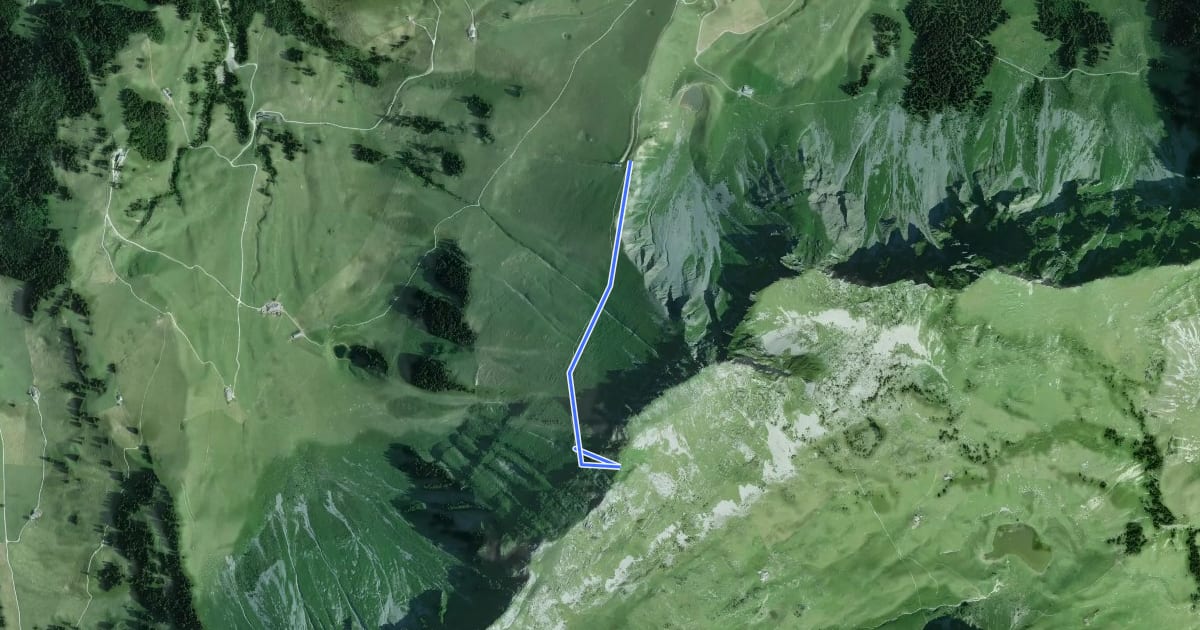 Маршрут Salzmatt - Kaisereggpass на спутниковом снимке