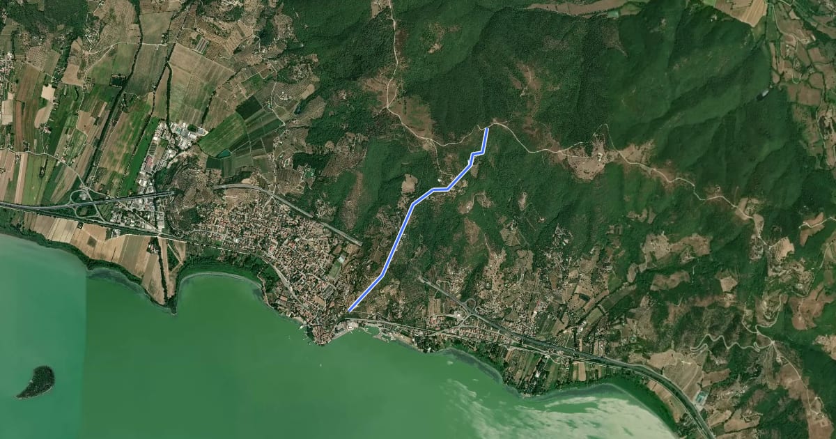 Маршрут San Crispolto на спутниковом снимке
