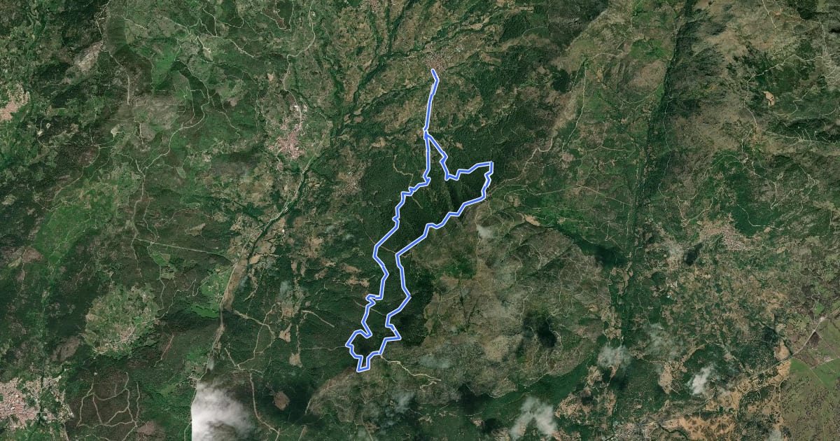 Маршрут San Esteban del Valle на спутниковом снимке