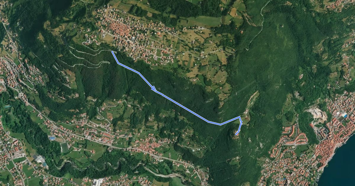Маршрут San Giovanni на спутниковом снимке
