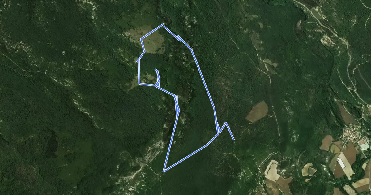 Маршрут San Kosme eta San Damian ibilaldia на спутниковом снимке