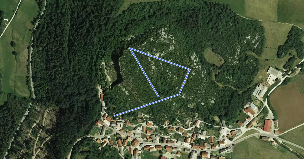 Маршрут San Migel ermita на спутниковом снимке