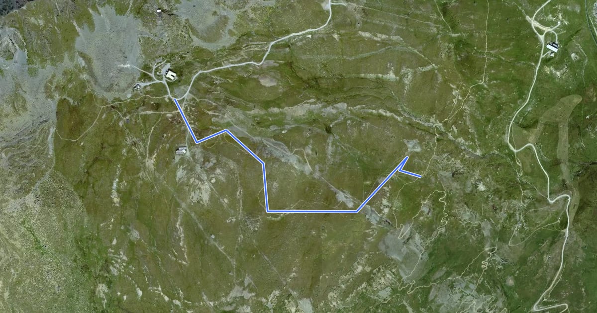 Маршрут San Murezzan Trail на спутниковом снимке