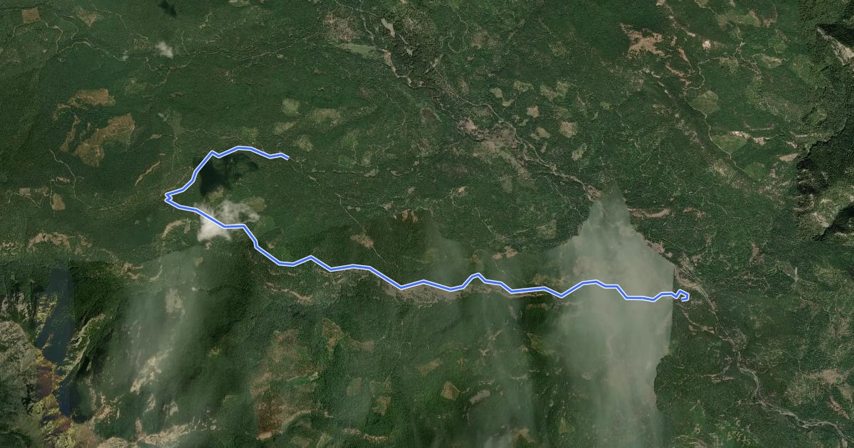 Маршрут Sand Creek Trail на спутниковом снимке