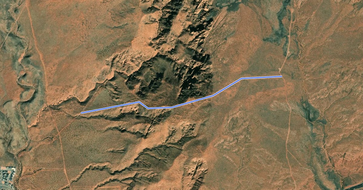 Маршрут Sand Hill на спутниковом снимке