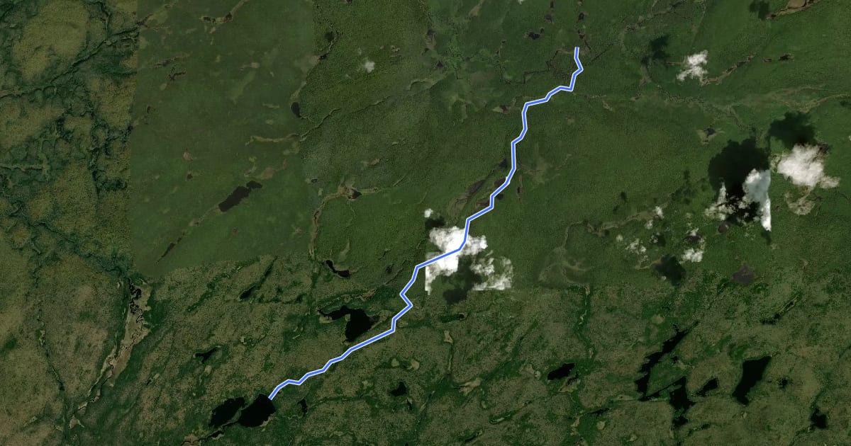 Маршрут Sand Lake Trail на спутниковом снимке