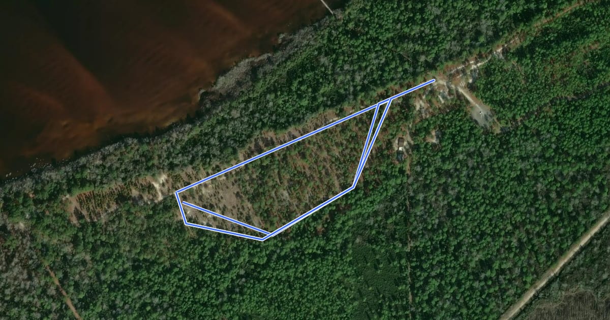 Маршрут Sand Ridge Nature Trail на спутниковом снимке
