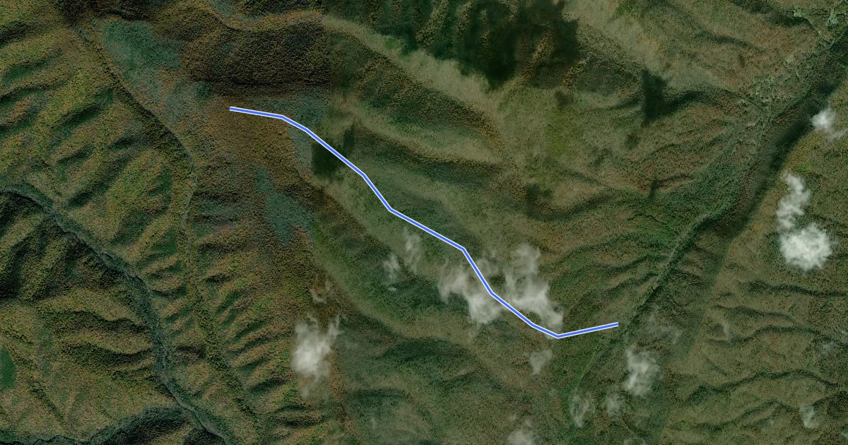 Маршрут Sand Spring Trail на спутниковом снимке