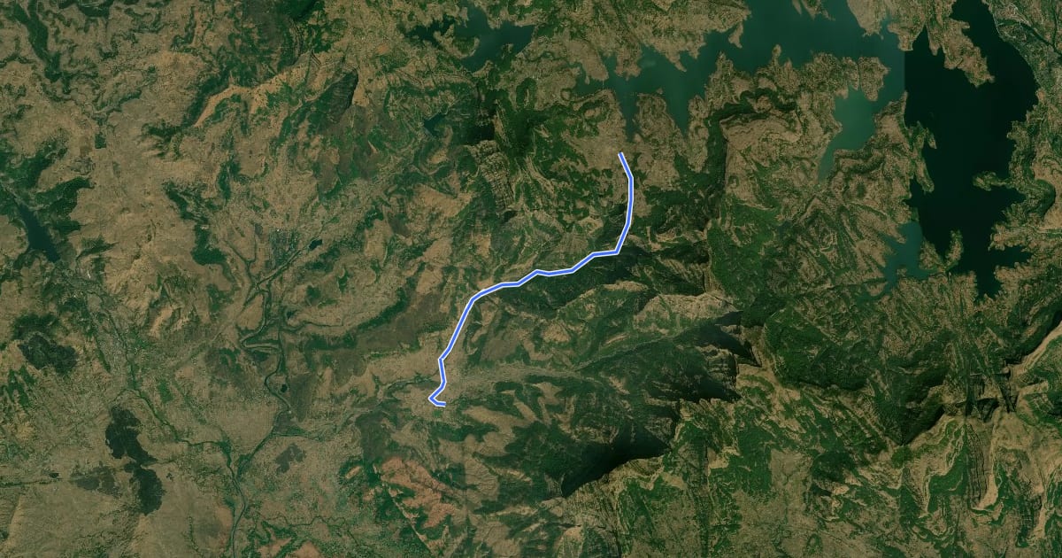 Маршрут Sandhan Valley на спутниковом снимке