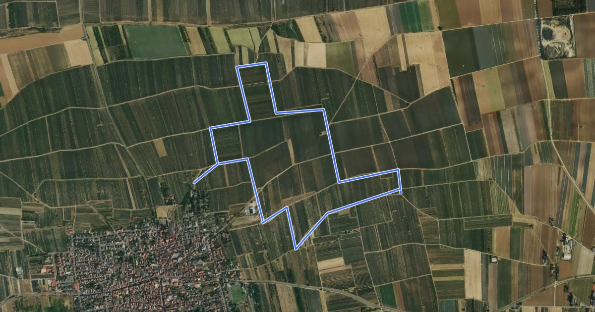 Маршрут Sandhasenweg 2 на спутниковом снимке