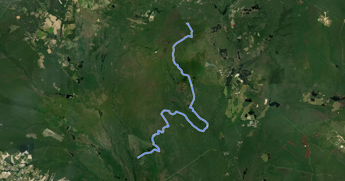 Маршрут Sandy Ridge - Tulpehocken Trail на спутниковом снимке