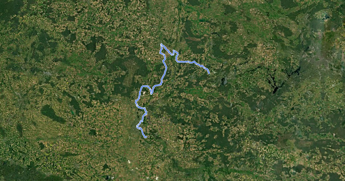 Маршрут Sankt Jakobus Pilgerweg (Sachsen-Anhalt 1) на спутниковом снимке