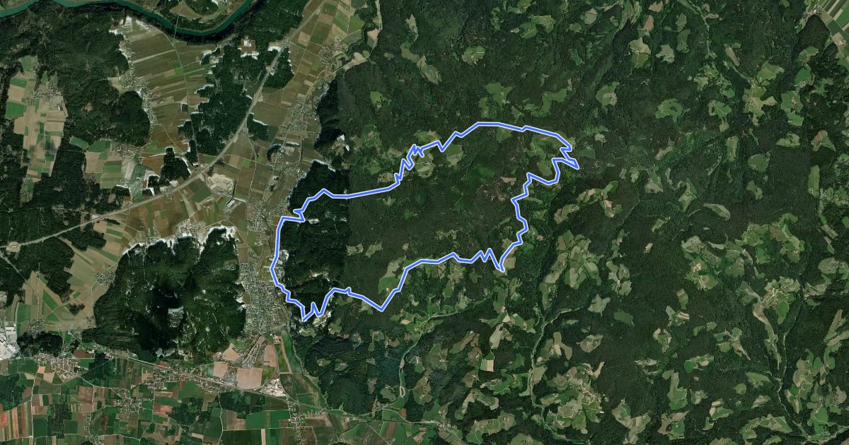 Маршрут Sankt-Margarethen-Tour на спутниковом снимке