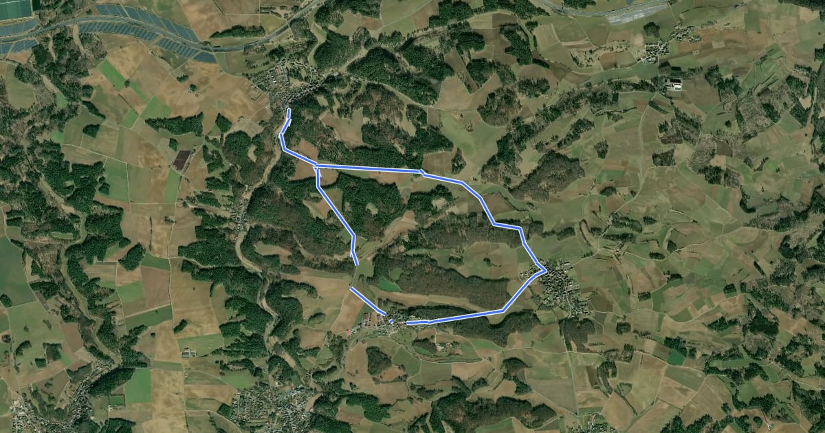Маршрут Sansparail Rundwanderweg schwarzer Ring на спутниковом снимке