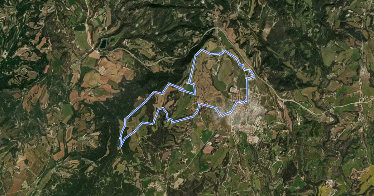 Маршрут Sant Andreu de Llanars на спутниковом снимке