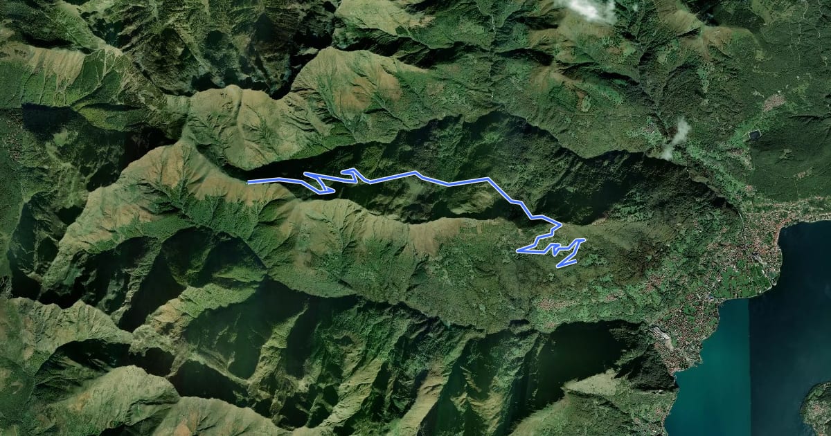 Маршрут Sant' Anna-Rifugio Giovo на спутниковом снимке