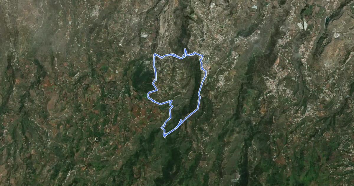 Маршрут Santa Cristina - Ruta 3 на спутниковом снимке