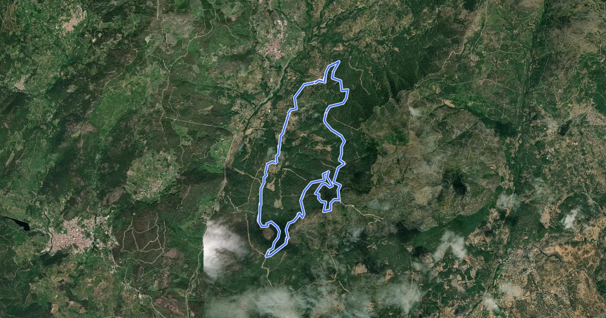 Маршрут Santa Cruz del Valle на спутниковом снимке