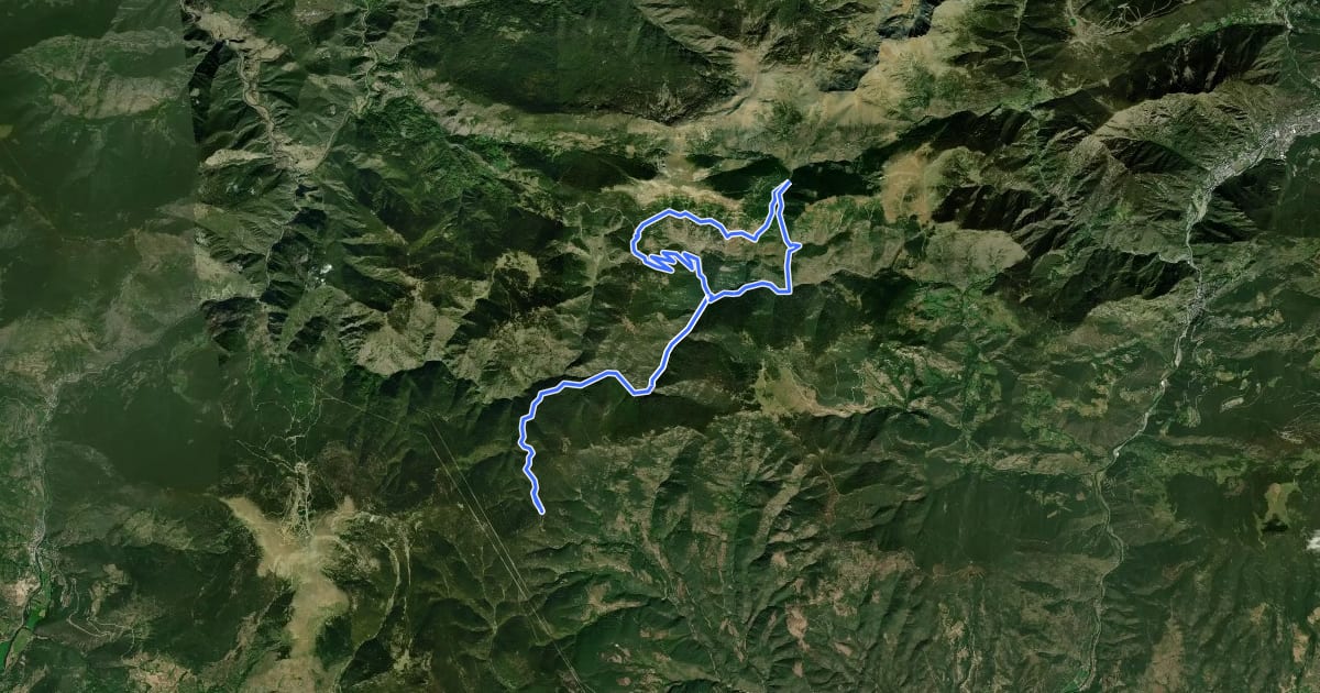 Маршрут Santa Magdalena на спутниковом снимке