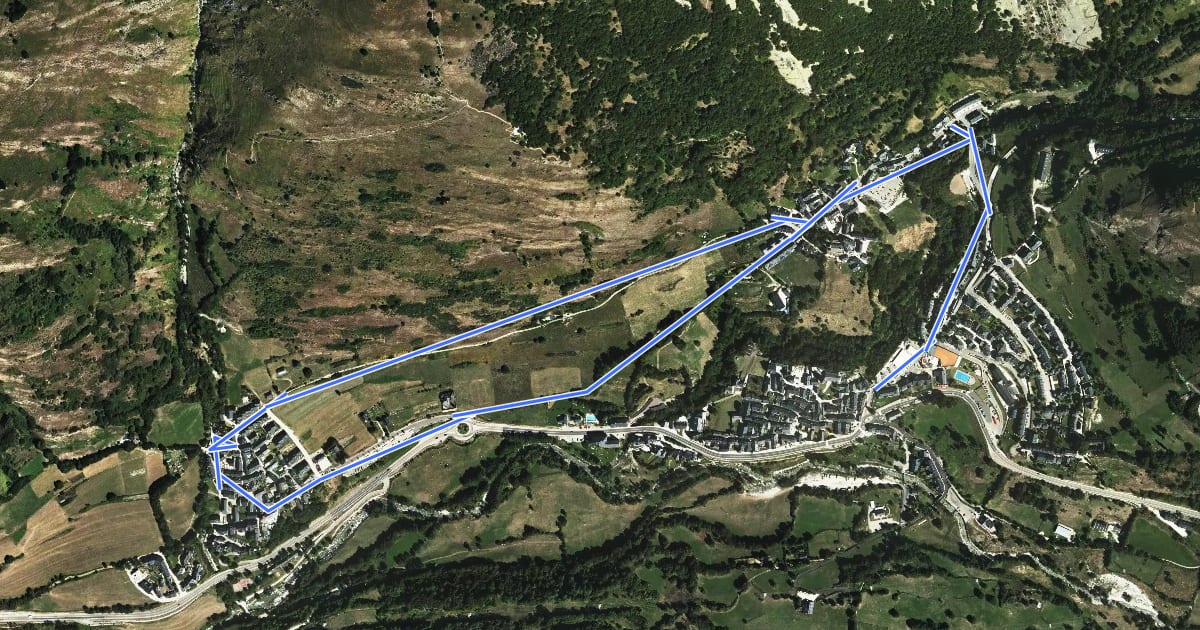 Маршрут Santa Margalida на спутниковом снимке