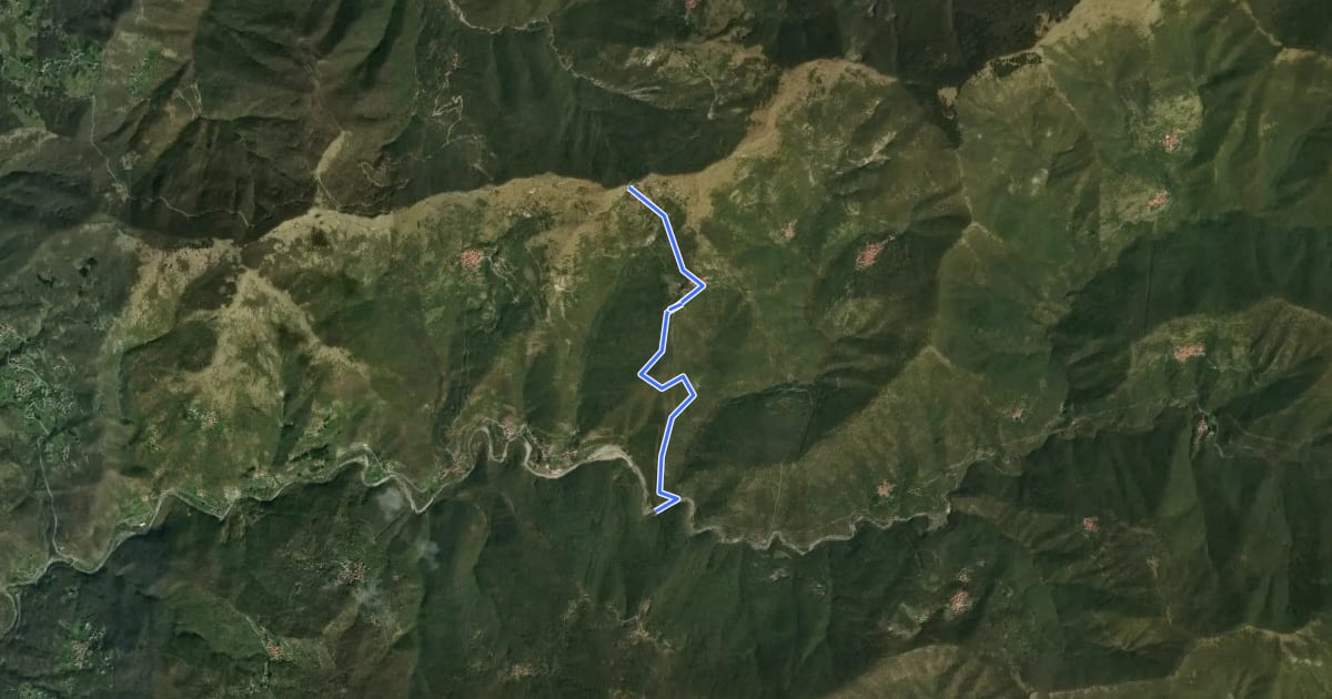 Маршрут Santuario Madonna Dell'Acqua - Passo Dell'Incisa на спутниковом снимке