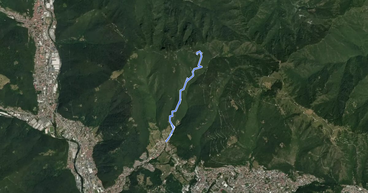 Маршрут Sarezzo (La Cava) - Sant'Emiliano на спутниковом снимке