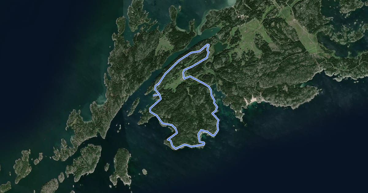 Маршрут SAT Etapp Ålö на спутниковом снимке